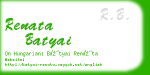 renata batyai business card